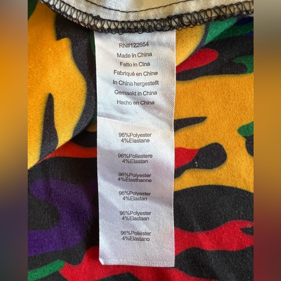 JAWBREAKER Colorful Camo Suspender Mini Skirt Size L “Now You See Me” - Picture 12 of 12